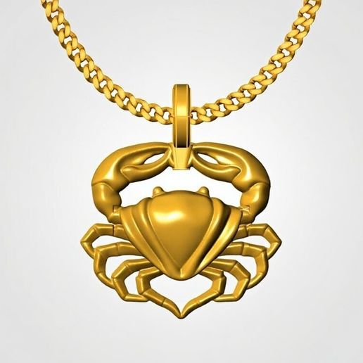 dreamina-2025-09-20-6378-i-need-a-realistic-gold-render-with-whit.jpeg lobster pendant charm