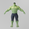 Hulk0001.png Hulk Lowpoly Rigged