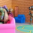05.jpg Archivo STL Guarida de las Tortugas Ninja Mutantes Adolescentes TMNT・Modelo imprimible en 3D para descargar