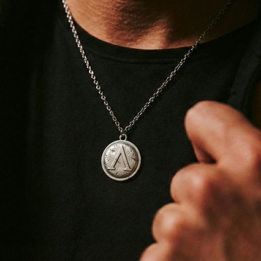Spartan Lambda Shield Pendant