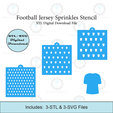 Etsy-Listing-Template-STL.png Football Jersey Sprinkles Stencil | Laser or 3D Printed, Decorating Stencils | Digital Download STL & SVG Files