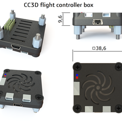 CC3D-body-overlook.png CC3D flight controller box