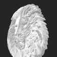 Screenshot-2023-10-27-at-4.20.35 PM.png Half Mechanical Lion Head, Wall art, High Detailed 3D STL model