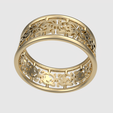 rotating_40.png Кольцо с затейливым узором 3D печать