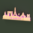 paris_skyline3.png SKYLINE PARIS WITH STAND AND LIGHT