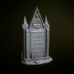 21-11-02-21-56-37-0080.jpg Free OBJ file Gothic tombstone・3D printable model to download
