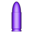 bullet.stl Luger P08 : El estante de la armería
