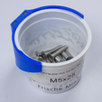 Capture d’écran 2017-10-31 à 16.14.22.png Free STL file Bracket for Recycled Yogurt Cup to build a Screw Storage・3D printable model to download