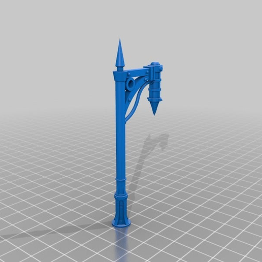 Gothic Street Lamp 3D model