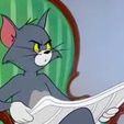 5799C37E-3747-43F3-8C37-D210406FFA84.jpeg Tom Cat reading newspaper - Tom and Jerry