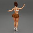 Girl-0004.jpg Hot Girl with bun hairstyle in mini skirt and high heels