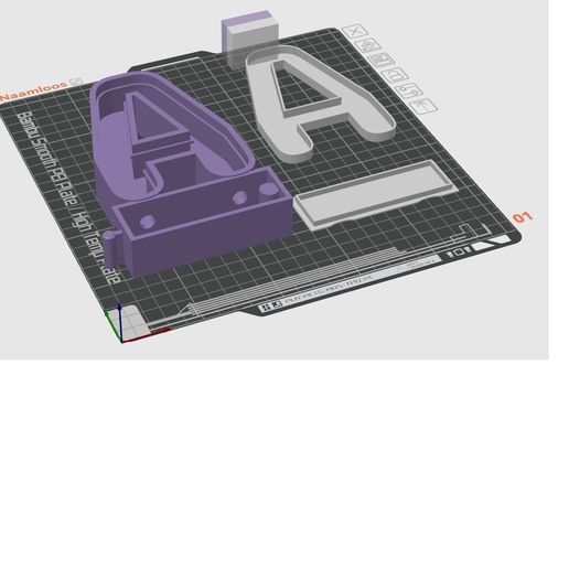 Archivo STEP Linkable 3D letters alphabet ( A ) 🪞 ・Plan para descargar ...