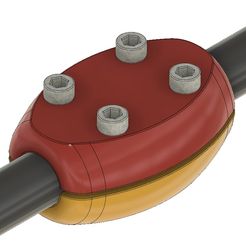 26,9.jpg Fichier STL Raccord de tuyau 26,9mm 3/4" extension de serrage stable robuste optimisé optimal pièce de design・Design à télécharger et à imprimer en 3D