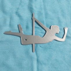 superman.jpg STL file pole dancer wall hanging・3D printing model to download