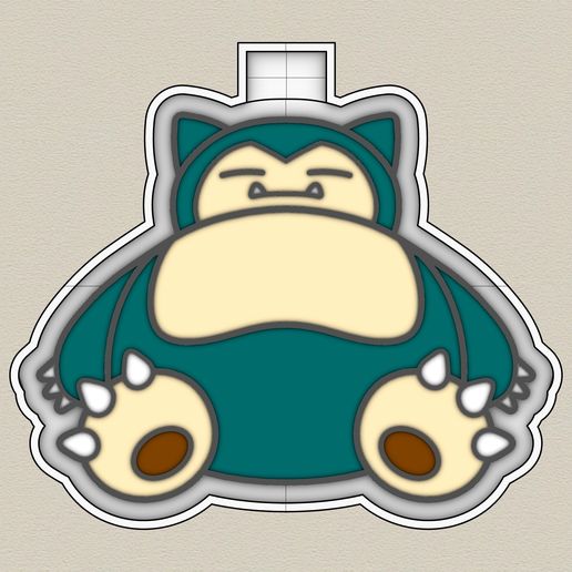 SNORLAX - freshie mold - STL for silicone mold