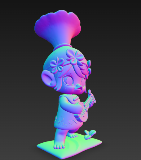 🧌 Molly Trolls Poppy Figurine・ STL File for 3D printing・Cults