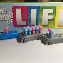 IMG-1948.JPG Board Game of Life, Extended Replacement Car for More Babies (8 Children Total)