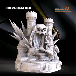 CUEVA-CASTILLO-STL-WARHAMMER.jpg STL file PACK OF 6 STL MEDIEVAL SCENERY・3D printing model to download