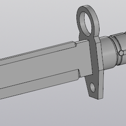 2022-10-01_16-59-56.png Archivo STL gratis Réplica de cuchillo de entrenamiento de plástico American M9 ensamblado (mango, guarda, hoja, pasador de 5 mm)・Plan para descargar y imprimir en 3D, Injirum
