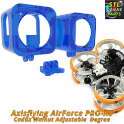 Axisflying-AirForce-PRO-X8-Caddx-Walnut-30-Degree-1.jpg Axisflying AirForce PRO-X8 Caddx Walnut Mount