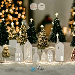2.jpg Christmas Houses 3D STL Models, 3D Christmas Print Files