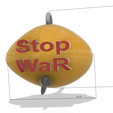 eye-07-v9-d23.png keychain  keyring trinket neck pendant key-keeper necklace Decor Sign "STOP WAR IN UKRAINE" PUTIN STOP - everyone should make and hang this sign everywhere real 3D Relief For CNC building decor wall or door-mount for decoration sw-07 3d print