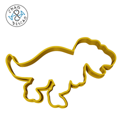 Dino-Outline2.png Tyrannosaurus - Dinosaurs - Cookie Cutter - Fondant