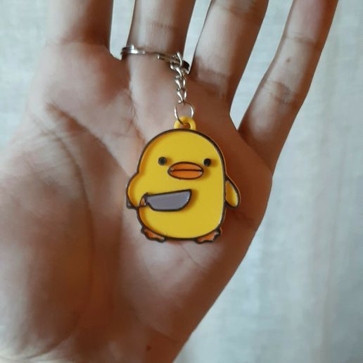 Killer Chicken Killer Duck Keychain Keychain Key Chain 3D model