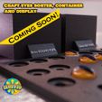 coming-soon-eyes-sorter-and-containers.jpg Printable Craft Eyes – Slit Pupil, Cabochon Glass Eye Replacement Set 3D Print STL/3MF