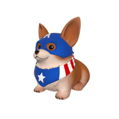 captCorgi_01.png STL file Captain Corgi・3D print design to download
