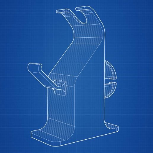 Archivo STL PS Generic Controller Stand 🕹️ ・Diseño para descargar y ...
