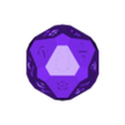 d20b.stl Basteln's Homebrew: "Innies" faceted polyhedral dice