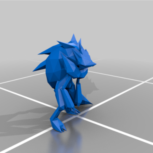 Low-Poly Zoroark from Pokemon 3D model