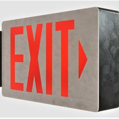 10.jpg 3D file Exit Sign 3D Model・3D printer model to download