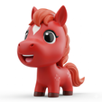 Gemini_Generated_Image_z00dezz00dezz00d.png Chibi Horse 2026 - 可爱的 3D 塑像，用于打印的马年符号