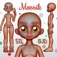 image-8.jpeg Mossik - STL 3D Kit Printed Ball Jointed Doll Base - PLA filament /SLA Resin Compatible files