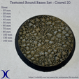 Round_bases_Gravel020_promo.png Набор круглых оснований - текстура гравия 20 (25-160 мм)| Идеально подходит для настольных игр и ролевых игр