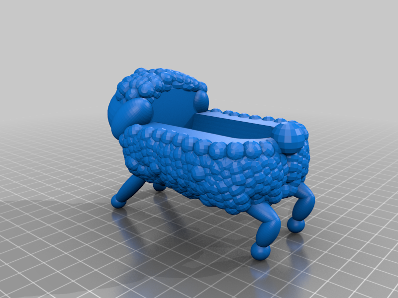 Sheep.png STL file Good Night "Sheep" Planter・3D printable model to download, CharlesProjects