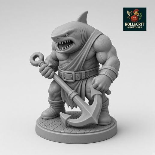 Sharkfolk Brute Miniature