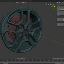 preview 1.png Lamborghini Rims With Tagged Calipers