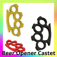 17.png Knuckle Duster - Defense - Kastet - Castet - Beer Opener - GTA - Plastic toy jewelry - Knuckles - file for 3D printing