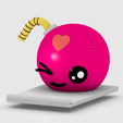3.png Cell Phone Stands bomba toons - BOMB pink - BOMB OMB- PINK