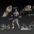 REF.PARTES RYU.jpg 3D file RYU STREET FIGHTER・Model to download and 3D print, raul111