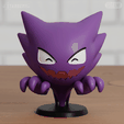 Haunter03.png Haunter Chibi 3 models Pokemon Ghost Halloween