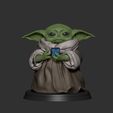106.jpg Baby Yoda - With Cube and Sith Holocron - Fan Art