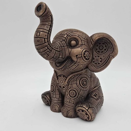 Steampunk elephant 3D model