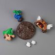 Luigi_Parts.jpg Luigi 3D Printable Model – AMS FDM Multi-Color Figure