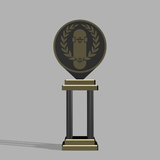 skate-e-coroa-de-louro_.jpg 🛹👑 Skate Trophy with Laurel Crown