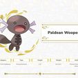 2 GH A~e Paldean Wooper AK I), es SD Category Type Height Weight Ability Poison Fish Pokémon Poison/Ground 1'4" 24.3 lbs. Poison Point / Water Absorb Pp 4d Paldean Wooper