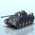 1.jpg Panzer V Panther Ausf. A (damaged) - WW2 German Flames of War Bolt Action 15mm 20mm 25mm 28mm 32mm